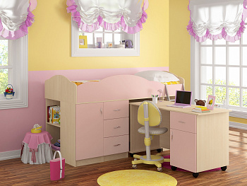 Кровать-чердак "Дюймовочка 5.3"