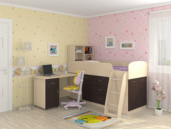 Кровать-чердак "Дюймовочка 1" Кровать-чердак "Дюймовочка 1"