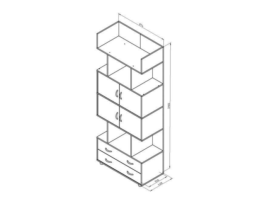 Шкаф комбинированный ДЕЛЬТА 5.03