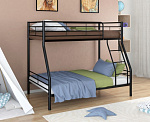 Кровать двухъярусная «Гранада 2» с отверстиями под полку (Черный -  - )