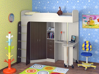 Кровать-чердак "Теремок 1" Кровать-чердак "Теремок 1"