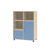 Тумба комбинированная ДЕЛЬТА 7.02 (Ясень шимо светлый - Белый)