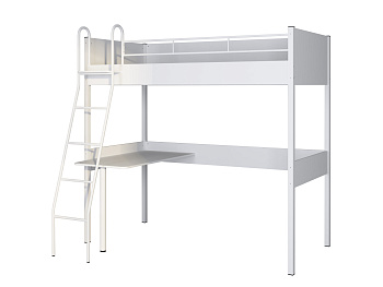 Кровать-чердак ДЕЛЬТА Лофт 20.02.01 White